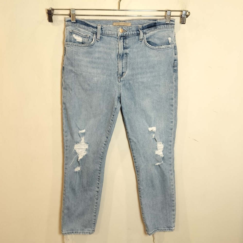 Joes Jeans Luna‎ High Rise Cigarette Ankle Jeans Destroyed Knee